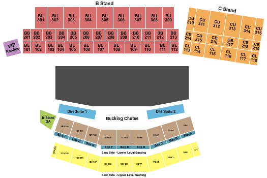 Cheyenne Frontier Days Frontier Days Seating Chart